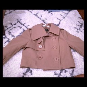 Bebe Cropped LambsWool Coat